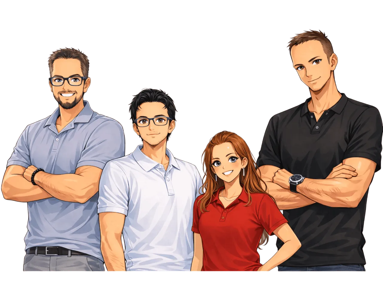 Equipe exploitation STC en dessin